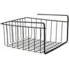 Image de Home Deco Factory Hangmand voor in een kast - metaal - 26 x 14 x 26 cm - zwart - kastmandje - opbergers - kleding - hangend aan plank