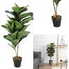 Image de Kunststof Rubberplant - ø 14 x 98 cm - Groen