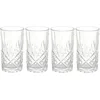 Image de Cook Concept Cocktail Drinkglazen - Luxe relief - transparant - glas - set 4x stuks - 350 ml