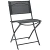 Image de Home Deco Factory camping buiten klapstoel - aluminium - donkergrijs - L46 x B50 x H80 cm - opvouwbaar
