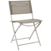 Image de Home Deco Factory camping buiten klapstoel - aluminium - beige - L46 x B50 x H80 cm - opvouwbaar