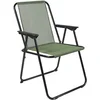 Image de Home Deco Factory camping/strand stoel - aluminium - inklapbaar - groen - L45 x B54 x H84 cm - klapstoelen