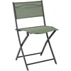 Image de Home Deco Factory camping buiten klapstoel - aluminium - groen - L46 x B50 x H80 cm - opvouwbaar