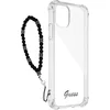 Image de GUESS, Hoesje Geschikt voor iPhone 12 / 12 Pro Schokbestendig met Parelarmband, Zwart