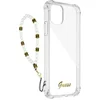Image de Guess PC Script ShockProof Back Case Transparant - Geschikt voor Apple iPhone 12/12 Pro (6.1") - Witte Parels