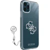 Image de Guess 4G Charms Silver Logo Back Cover - Geschikt voor Apple iPhone 12 Pro Max (6.7") - Transparant