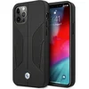 Image de BMW Perforated Sides Leather Back Cover - Geschikt voor Apple iPhone 12 Pro Max (6.7") - Zwart