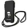 Image de Karl Lagerfeld Ikonik Serie - Saffiano iPhone 12 Etui - Zwart