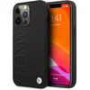 Image de iPhone 13 Pro Max Backcase hoesje - BMW - Effen Zwart - Leer