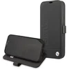 Image de iPhone 13 Mini Bookcase hoesje - BMW - Effen Zwart - Leer
