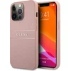 Image de Guess Saffiano PU leren Backcase geschikt voor iPhone 13 Pro Max hoesje Roze