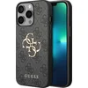 Image de Backcase hoesje geschikt voor iPhone 13 Pro - Guess - Effen Grijs - Kunstleer