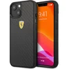 Image de iPhone 13 Mini Backcase hoesje - Ferrari - Effen Zwart - Carbon