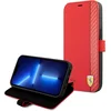 Image de iPhone 13 Mini Bookcase hoesje - Ferrari - Effen Rood - Kunstleer