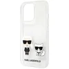 Image de Karl Lagerfeld, Hoesje Geschikt voor Apple iPhone 13 Pro Max Ikonik Karl et Choupette Stijve Bescherming, Transparant
