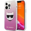 Image de Roze hoesje van Karl Lagerfeld - Hardcase Backcover - iPhone 13 Pro Max - Choupette