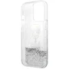 Image de Karl Lagerfeld, Romp Geschikt voor Apple iPhone 13 Pro Glitter Pailletté Drijvende Romp, Zilver