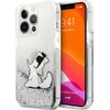 Image de Karl Lagerfeld Liquid Glitter Backcase hoesje geschikt voor iPhone 13 Pro Max Zilver