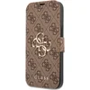 Image de Bookcase hoesje geschikt voor iPhone 13 Pro Max - Guess - Effen Bruin - Kunstleer