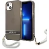 Image de Guess - GUHCP13SHTSGSK - iPhone - 13 - mini - 5.4 - zwart/zwart - hardcase - Translucent - Stap