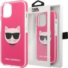 Image de Karl Lagerfeld Choupette - Mobiele Telefoon Hoesje - Hardcase - Fuksja - iPhone 13