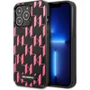 Image de Karl Lagerfeld Monogram Plaque Back Case geschikt voor Apple iPhone 13 Pro Max (6.7") - Zwart/Roze