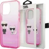 Image de Karl - Lagerfeld - KLHCP13LTGKCP iPhone - 13 - Pro / 13 - 6.1 - hardcase - roze/roze - verloop - Ikonik - Karl - & - Choupette