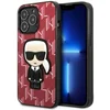 Image de Karl Lagerfeld Monogram Ikonik Serie - Hoesje voor Mobiele Telefoon - iPhone 13 Pro Max - Czerwone