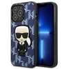Image de Karl Lagerfeld Monogram Ikonik Serie - Hoesje voor Mobiele Telefoon - iPhone 13 Pro Max - Niebieskie