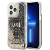 Image de Karl Lagerfeld Liquid Glitter Gatsby - iPhone 13 Hoesje - Zwart - Glanzend