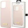 Image de Guess - GUHMP13LSPLP - iPhone - 13 - Pro / 13 - 6.1 - roze/roze - harde - hoes - Siliconen - logoplaat - MagSafe
