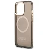 Image de Guess Translucent Back Case (MagSafe Compatible) - Geschikt voor Apple iPhone 13 Pro Max (6.7") - Zwart