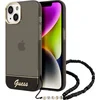 Image de Guess hoesje voor iPhone 14 Plus - Backcover - Doorzichtig - met koord - Zwart