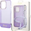 Image de Guess Telefoonhoesje voor Apple iPhone 14 Pro | Paars Transparant | TPU Bescherming | Back Cover