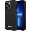 Image de Guess hoesje voor iPhone 14 Pro - Backcover - Glitter Script - Zwart