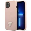 Image de Guess Saffiano Serie - Roze Hoesje voor iPhone 14 Plus - Hardcase - SaffianoTriangle Logo
