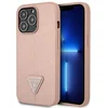 Image de Guess Saffiano Serie - iPhone 14 Pro Max Hoesje - Roze - Stijlvol Ontwerp