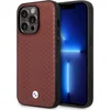 Image de BMW Leather Diamond Pattern Back Case - Geschikt voor Apple iPhone 14 Pro (6.1") - Rood