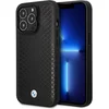 Image de BMW Leather Diamond Back Case - Geschikt voor Apple iPhone 14 Pro (6.1") - Zwart