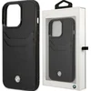 Image de iPhone 14 Pro Max Backcase hoesje - BMW - Effen Zwart - Kunstleer