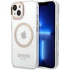 Image de Guess Hoesje MagSafe Hard Case Metal Outline Geschikt voor Apple iPhone 14