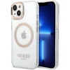 Image de Guess Apple iPhone 14 Plus Hoesje MagSafe Hard Case Metal Outline