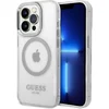 Image de Guess Translucent Back Case (MagSafe Compatible) - Geschikt voor Apple iPhone 14 Pro Max (6.7") - Zilver