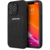 Image de Mercedes-Benz AMG Leather Curved Lines Back Case - Geschikt voor Apple iPhone 14 Pro Max (6.7") - Zwart