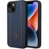Image de U.S. Polo Stitched Lines Back Cover - Geschikt voor Apple iPhone 14 Plus (6.7") - Blauw