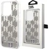Image de Karl Lagerfeld Back Cover Telefoonhoesje voor Apple iPhone 14 Plus - Zilver TPU Bescherming, Ultra Dun & Zacht.