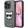 Image de Karl Lagerfeld Apple iPhone 14 Pro Hoesje Saffiano Choupette Zilver