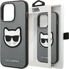 Image de Karl Lagerfeld iPhone 14 Pro Max Hoesje Saffiano Choupette Zilver