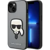 Image de Karl Lagerfeld Apple iPhone 14 Hoesje Saffiano Karl Head Zilver