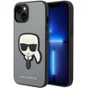 Image de Karl Lagerfeld Apple iPhone 14 Plus Hoesje Saffiano Karl Head Zilver
